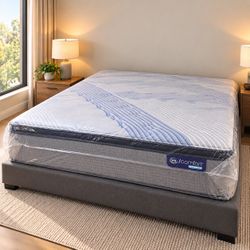 Serta iComfort Hybrid Applause II King 16” Pillow Top | Factory Sealed | Same-Day Pickup & Delivery