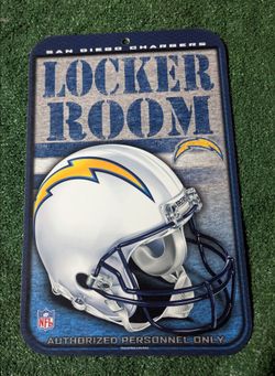 San Diego Chargers 16,x10 NFL Locker Room Sign