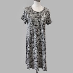 LULAROE Dress Black & White Design Size S