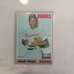 Vintage Baseball Card: Hank Aaron