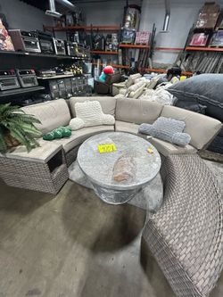 Costco outdoor patio set with patio set
