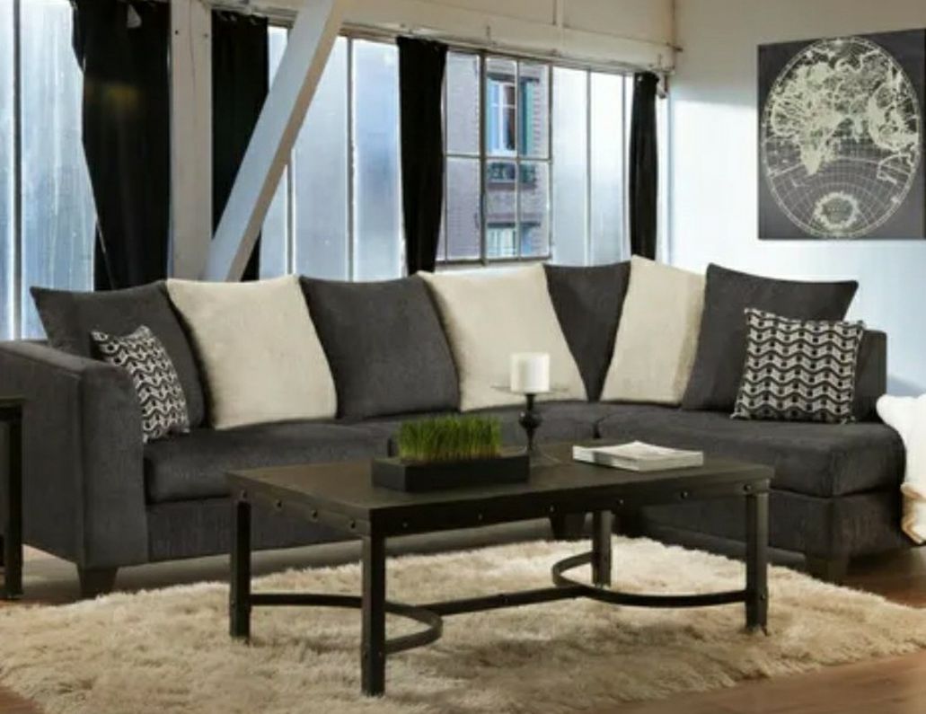 Gray & Ivory Sectional