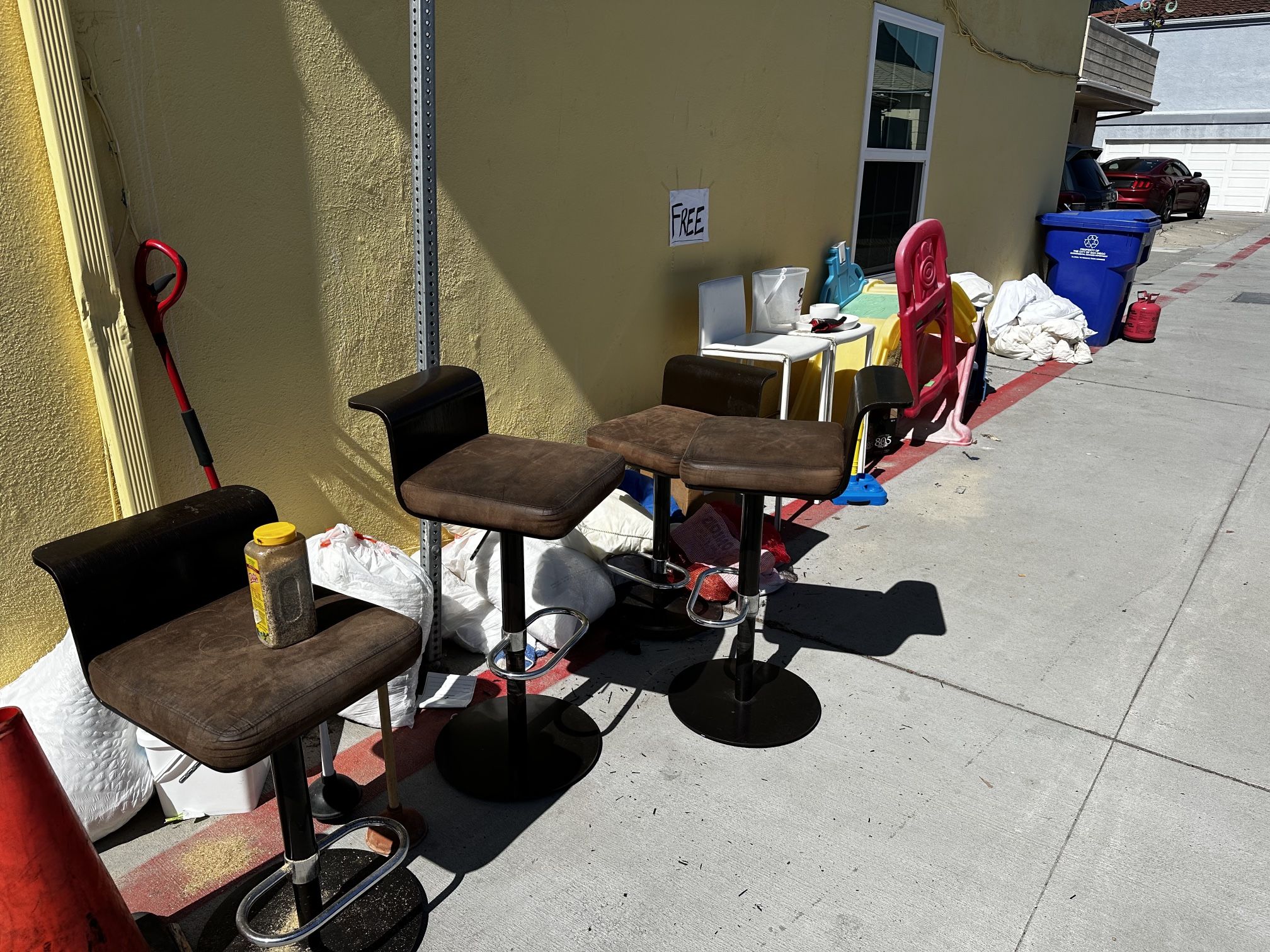 FREE - Furniture, Bar Stools, All Sizes Bedding, And More