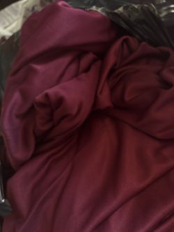 Interlock draping fabric burgundy