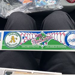 1988 Dodgers World Series Bumper Stickers 