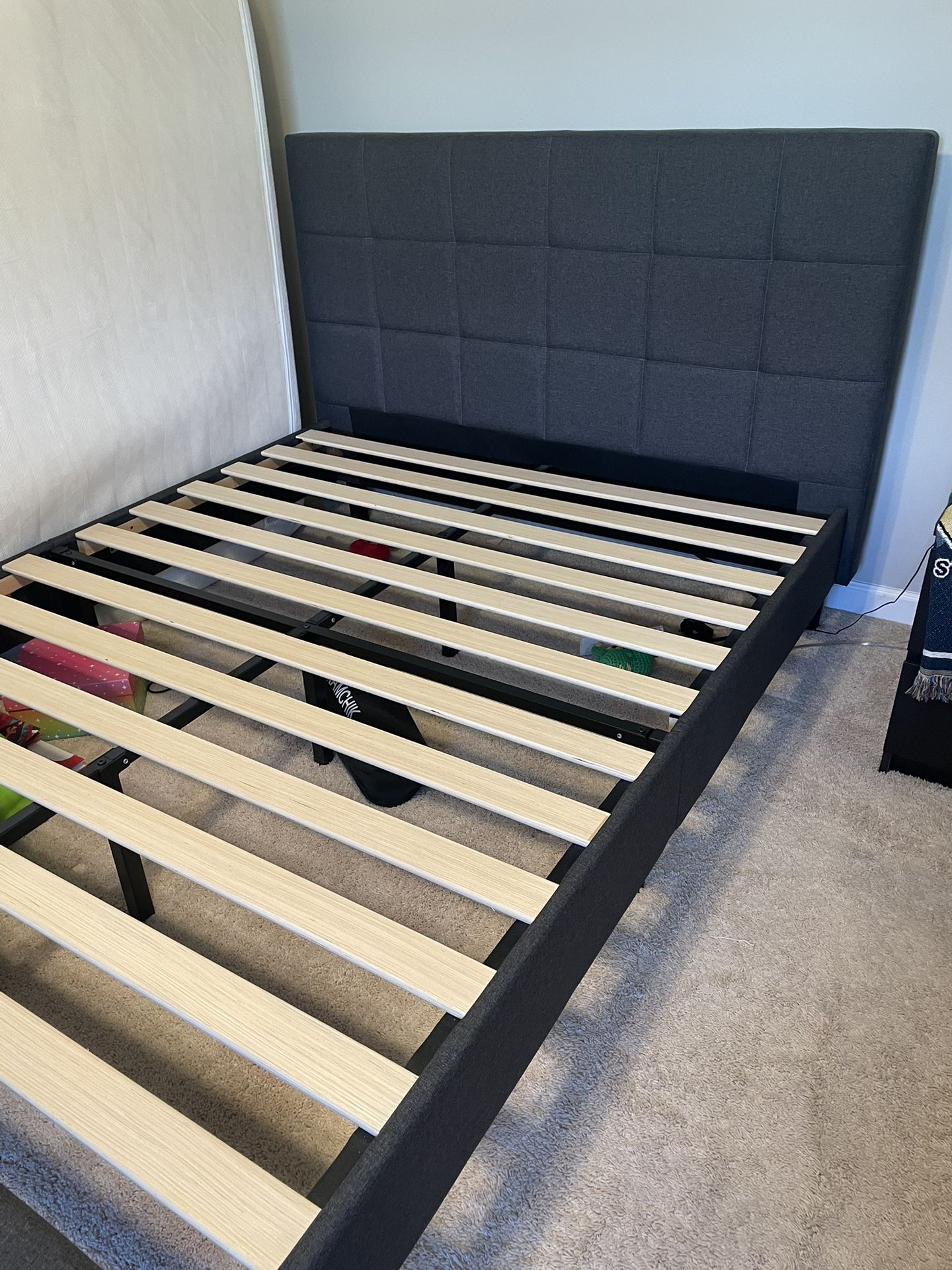 Queen Bed Frame Upholstered