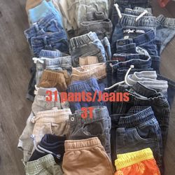Toddler boy clothes size 3T- 102 pieces !