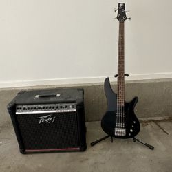 Bass Guitar & Guitar Amp (Sold Together Or Separate)