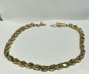 14kt gold rope bracelet