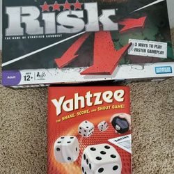 Board Games - RISK & YAHTZEE - Sold together $10