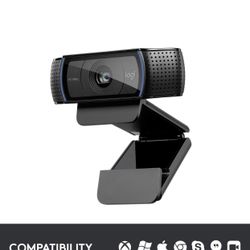 Logitech C920x HD Pro Webcam, Full HD 1080p