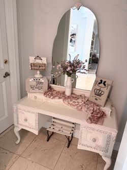 Chalk Painted, painted vanity