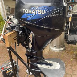 9.8 Hp Tohatsu Outboard Motor 4stroke Short Shaft Electric Start, Remote Control 