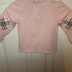 Burberry Pink Long Selves Top