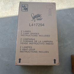 2 Lamps 2 Lamp Shades