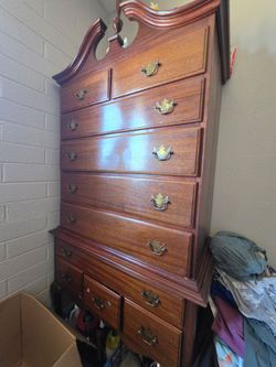 chest-on-chest dresser.