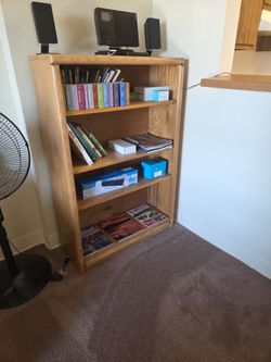 Wood bookshelf