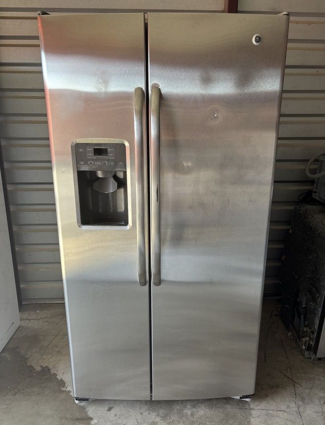 GE Stainless Steel Refrigerator And Freezer