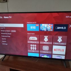 TCL 50" 4K Smart LED Roku TV