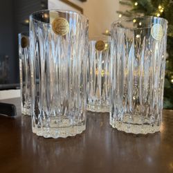 Cristal D’ Arques 24% Lead Crystal Glasses NEW Set of 4