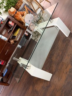 Glass center table