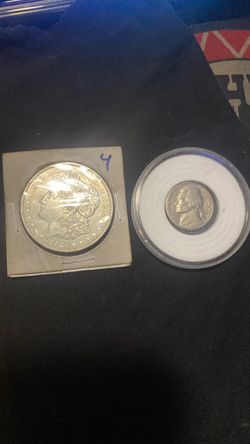 Morgan dollar 1921 Y 2 Faces nikel 1(contact info removed)