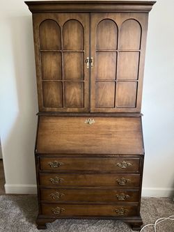 Antique Secretary Desk with Hutch