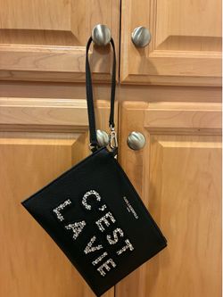 Karl lagerfeld black wristlet