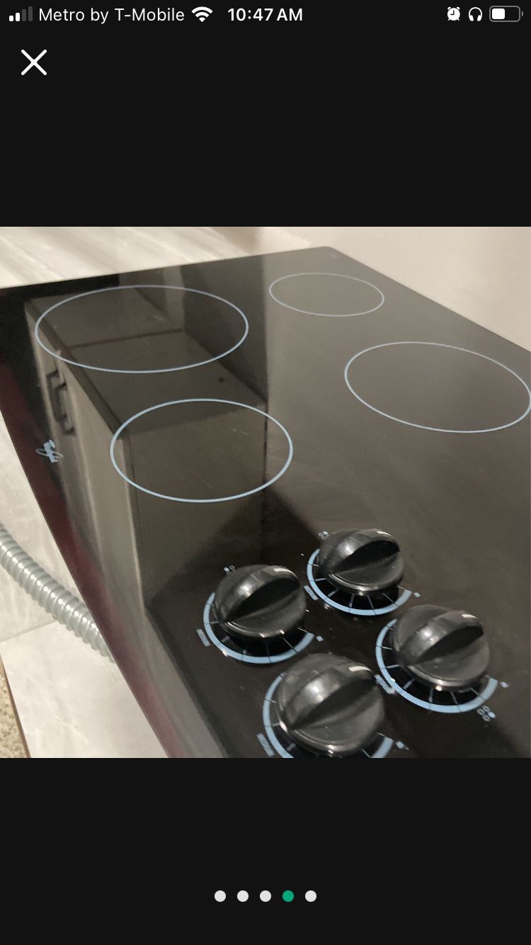 Whirlpool flat top stove