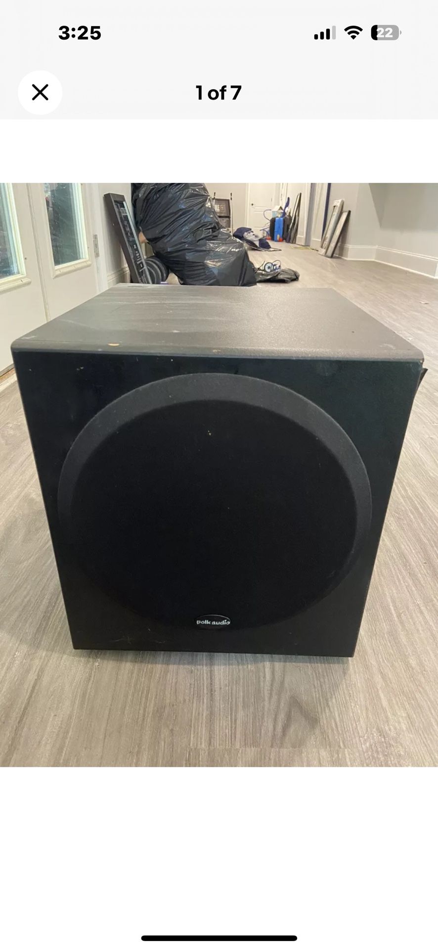 Polk Audio PSW350 100W Powered 10 inch Subwoofer Home Audio