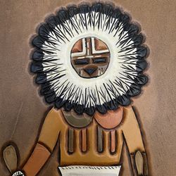 Native American Leather Wall Art