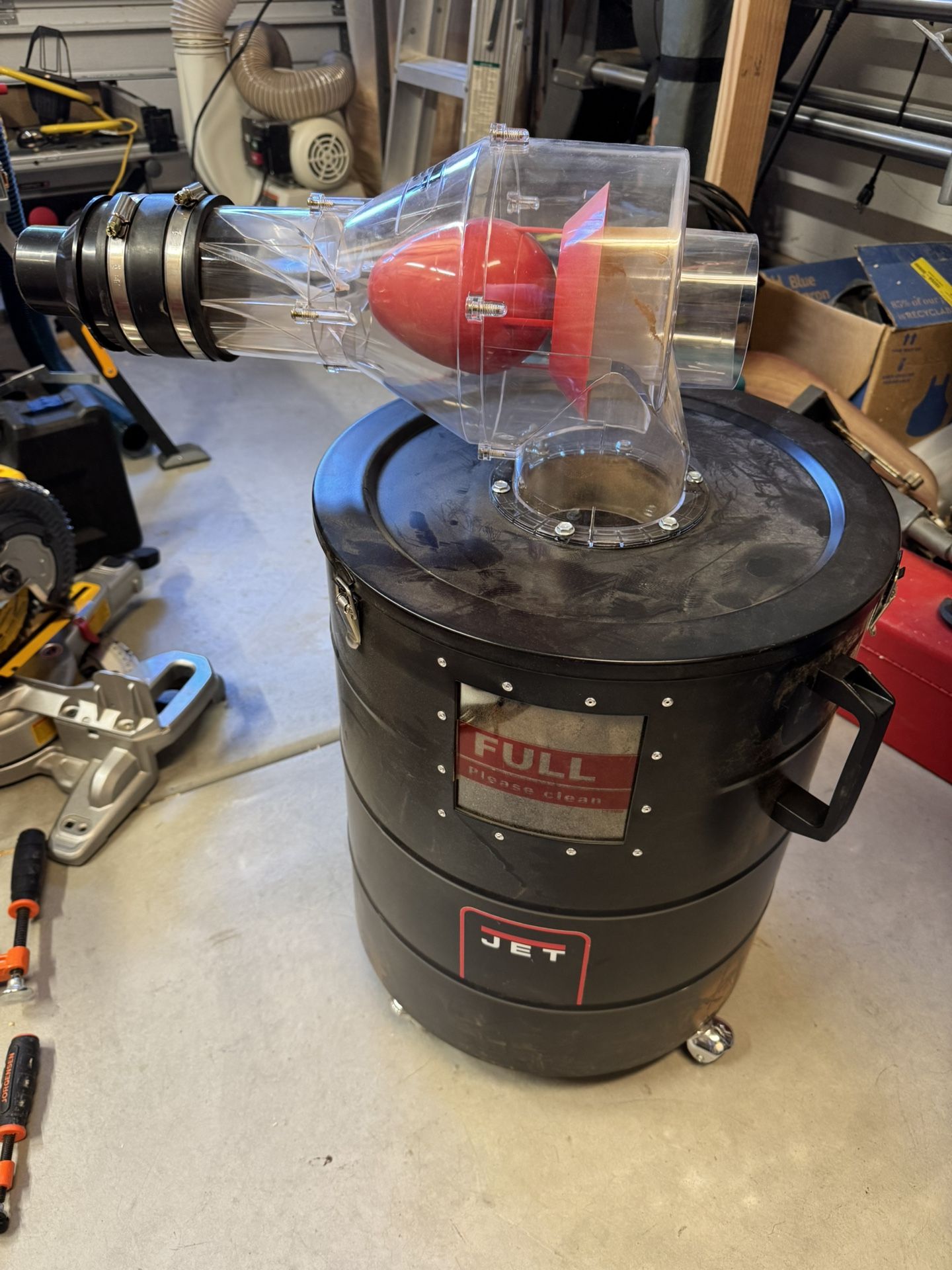 Jet Tools JT9-717650 Dust Collector JET CYCLONE SEPARATOR WITH BIN