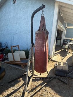 Punching bag stand