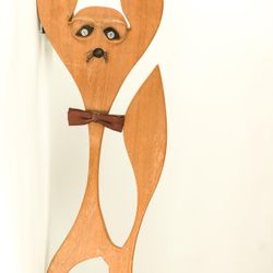 Vintage Decorative Wooden Cat
