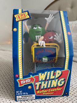 Vintage M&M's Wild Thing Roller-Coaster Candy Dispenser 2nd Limited Edition 2002 New in box