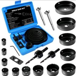 Hole Saw Set, 22PCS Hole Saw Kit with 3/4" to 5" 19mm-127mm 13Pcs Saw Blades,...