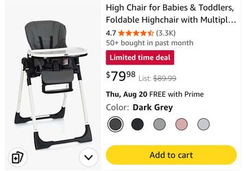 High Chair for Toddlers