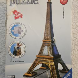 Ravensburger 3D Puzzle - 17" tall Eiffel Tower