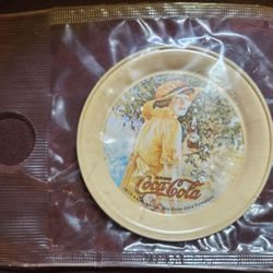 Coca Cola Vintage Metal Coaster In Original Packaging