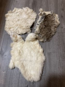 Rabbit Fur Pelt Pieces