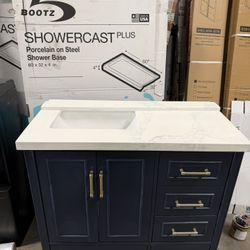 Blue 36” Vanity