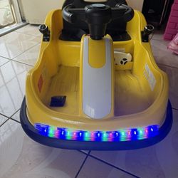 electric Ride On Bumper car for kids Yellow