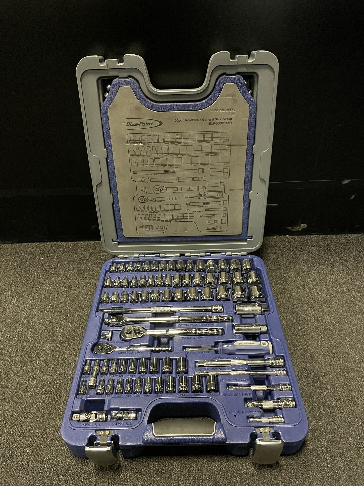 Blue Point 100pc 1/4” & 3/8” Drive General Service Set