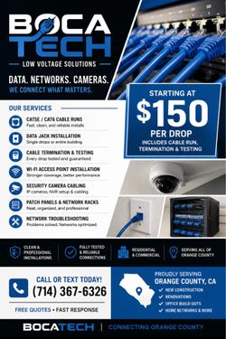 Cat 6 cable run