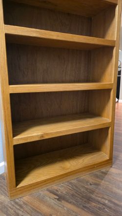 Solid wood bookcase