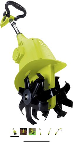 Sun Joe TJ599E Electric Garden Cultivator, 6.3-inch, 2.5-Amp, Adjustable Shaft