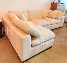 White Cloud 4 Piece Sofa Sectional 