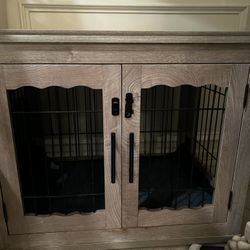 Elegant Dog Crate. End table