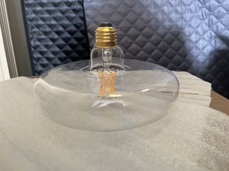 Clear Flat Round Glass LED Bulbs