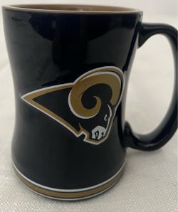Los Angeles Rams 14 oz Team Color Sculpted Logo Relief Coffee Mug  -